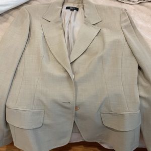 PHILIPPE ADEC cotton tan blazer size 10 Tan